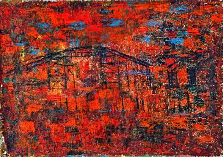 Structures at Sunset, 1965 - George Stefanescu