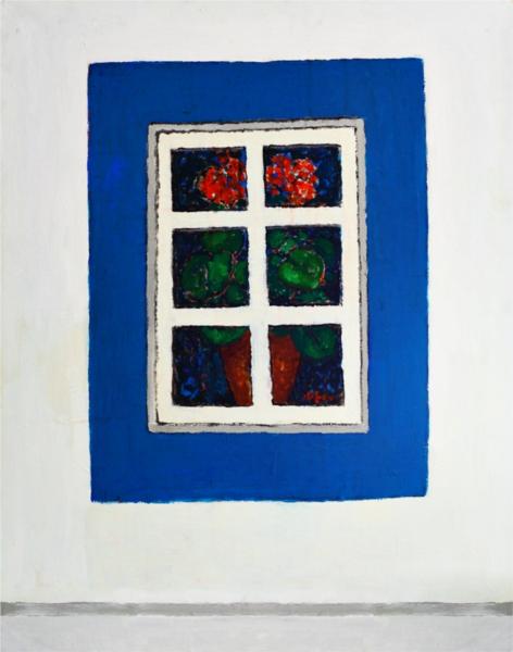 The Pelargonium in the Window, 2003 - George Stefanescu