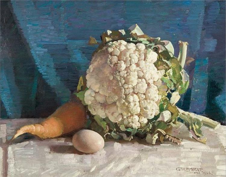Egg and Cauliflower, 1926 - Джордж Вашингтон Ламберт