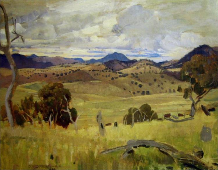 Michelago Landscape, 1923 - George Washington Lambert