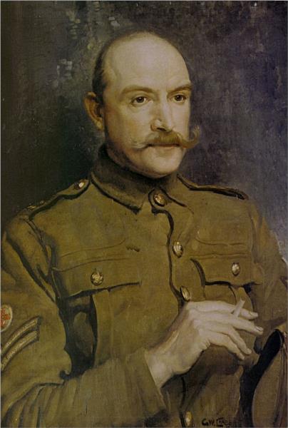 Portrait of Australian Painter Arthur Streeton, 1917 - Джордж Вашингтон Ламберт