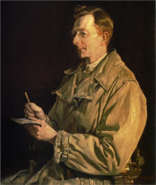 Portrait of Charles E.W. Bean, 1924 - George Washington Lambert