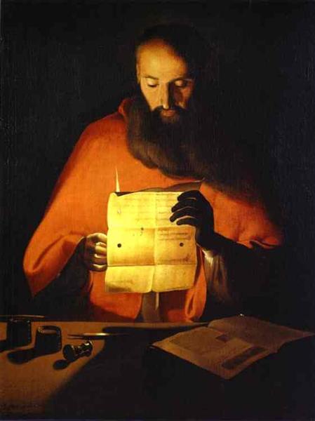 St. Jerome Reading, 1648 - 1650 - 喬治．德．拉圖爾