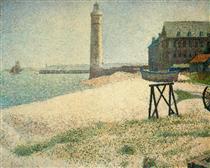 Hospice and Lighthouse, Honfleur - Жорж Сера