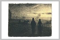 Ploughing - Georges Seurat