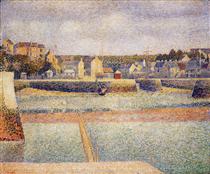 Port-en-Bessin, The Outer Harbor, Low Tide - Georges Pierre Seurat