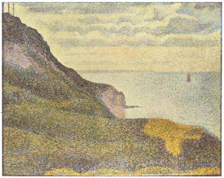 Port-en-Bessin, the Semaphore and Cliffs, 1888 - Georges Seurat
