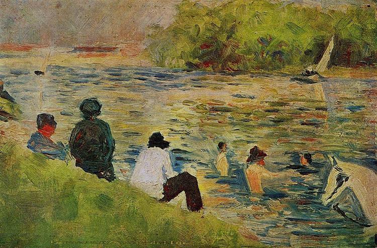 The Bank of the Seine, 1883 - 1884 - Georges Pierre Seurat