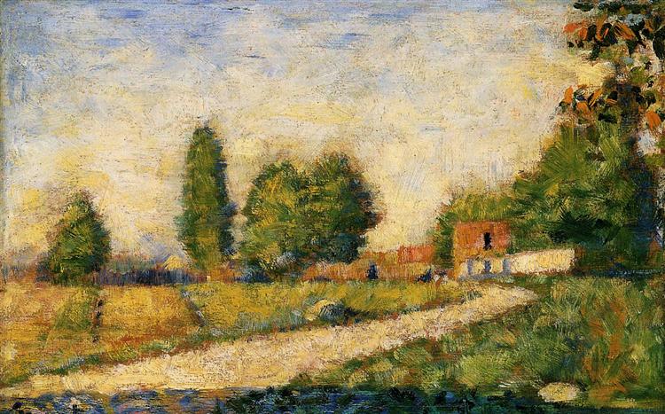 Village Road, 1882 - 1883 - Georges Seurat