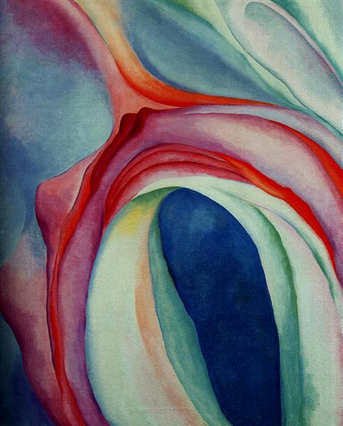 Music Pink and Blue II, 1918 - Georgia O'Keeffe