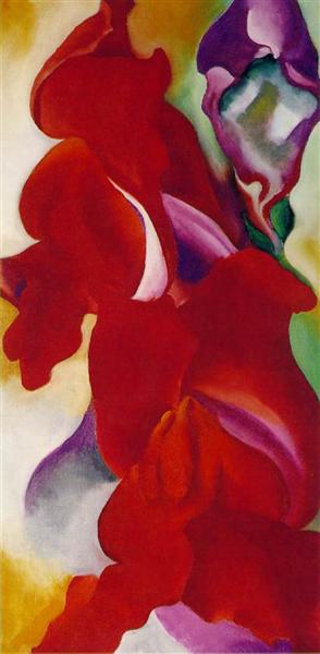 Red Snapdragons, 1923 - Georgia O’Keeffe