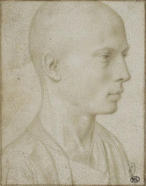 Study of a Bust of Young Boy with Shaved Head - Gerard David