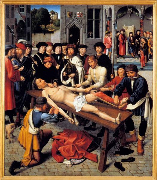 Здирання шкіри з продажного судді Сісамна, 1498 - Герард Давид
