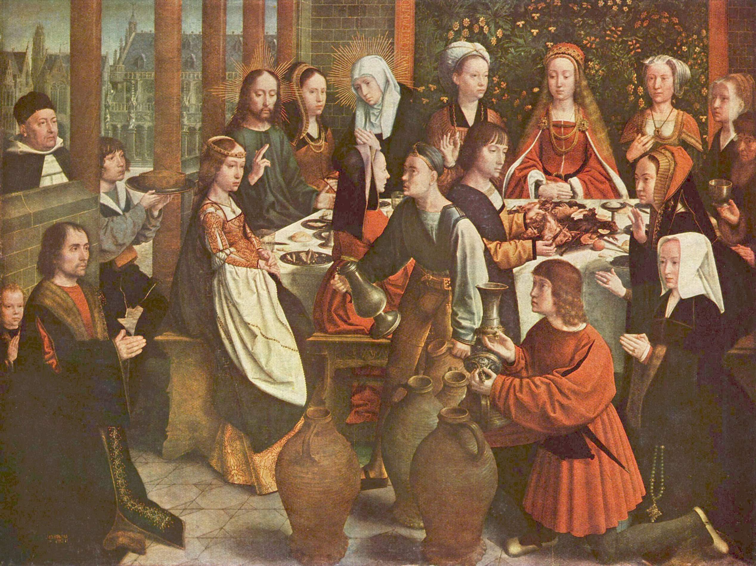 The Marriage At Cana C 1500 C 1503 Gerard David WikiArt Org   The Marriage At Cana 