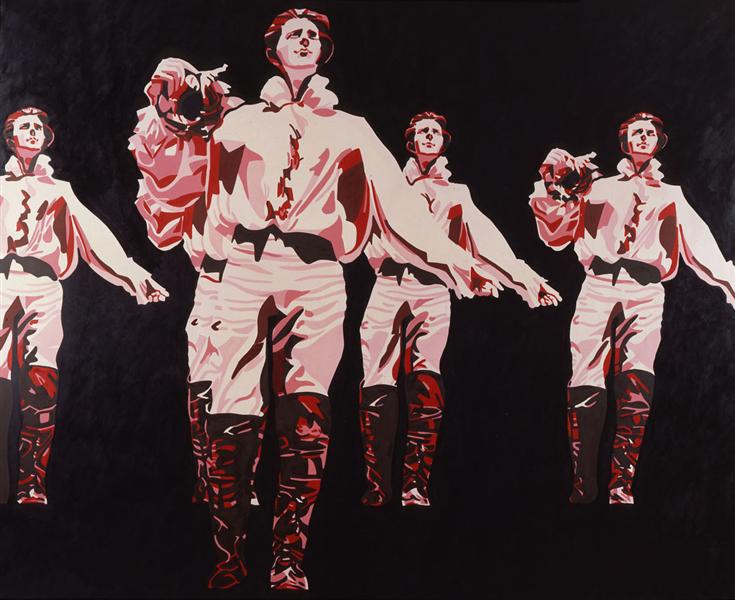 Le rouge et le noir dans le prince de Hombourg, 1965 - Gerard Fromanger