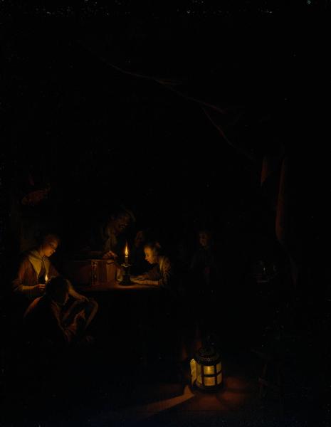 The Night School, 1665 - Герард Доу