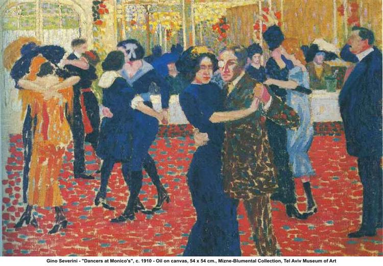 Dancers at Monicos, c.1910 - Джино Северини