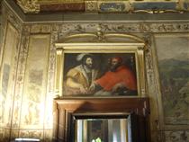 Clemenet VII and Francis I of France - Giorgio Vasari
