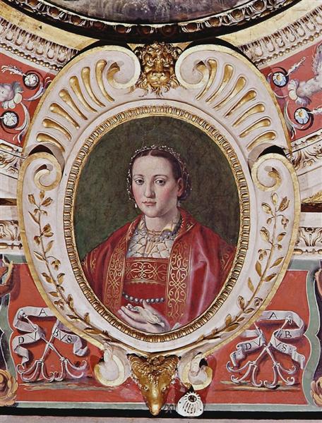 Eleonora of Toledo, daughters of the viceroy of Naples Pedro of Toledo, wife to Cosimo I de Medici, Duke of Florence and Siena, c.1560 - Giorgio Vasari