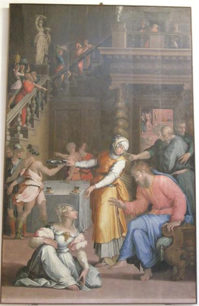 Jesus Christ in the House of Martha and Mary, 1539 - 1540 - Джорджо Вазарі