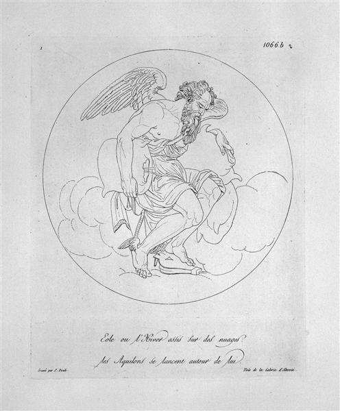Aeolus seated on clouds - Giovanni Battista Piranesi