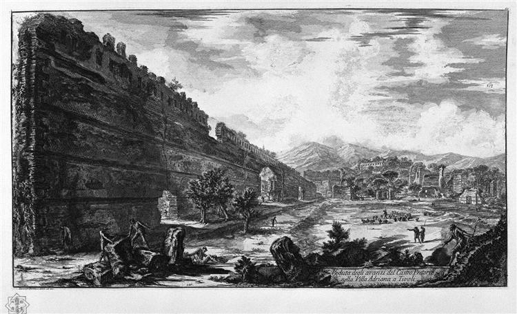 View the remains of the Praetorian Castro at Villa Adriana in Tivoli - 皮拉奈奇