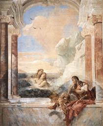 Achilles consoled by his mother, Thetis - Джованні Баттіста Тьєполо
