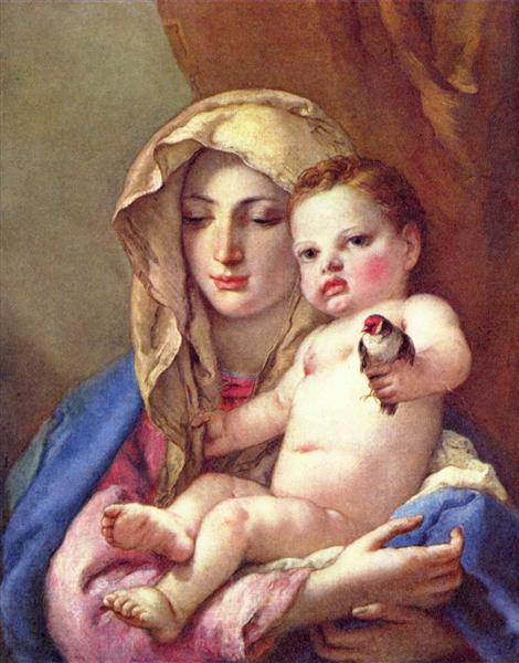 Madonna of the Goldfinch, c.1760 - Giovanni Battista Tiepolo