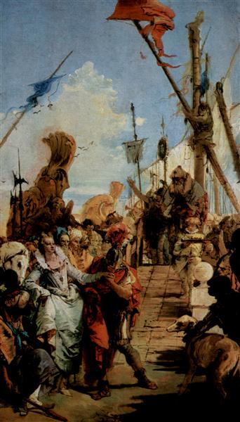 Treffen von Marc Antonius und Kleopatra, 1747 - 1749 - Giovanni Battista Tiepolo