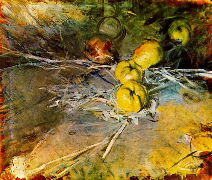 Apples 'Calville Blanc d'hiver', c.1907 - 乔瓦尼·波尔蒂尼