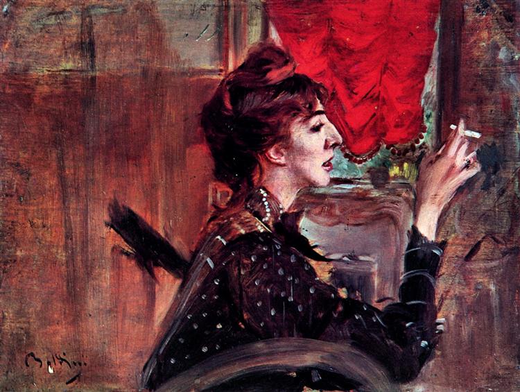The Red Curtain, 1929 - Giovanni Boldini