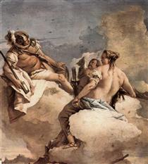 Mars, Venus and Cupid - Giovanni Domenico Tiepolo