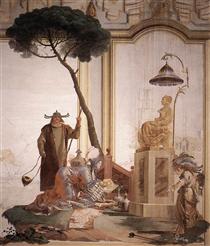 Offering of Fruits to Moon Goddess - Giandomenico Tiepolo