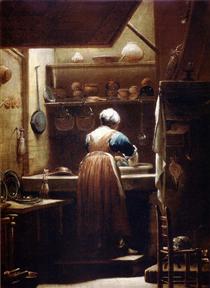 The Kitchenmaid - Giuseppe Maria Crespi