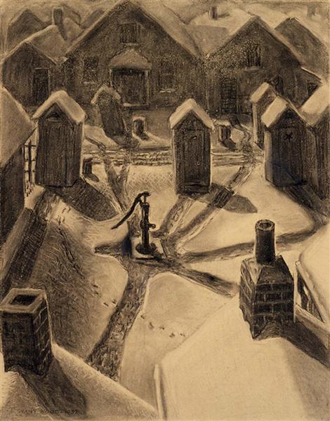 Village Slums, 1937 - 格兰特·伍德