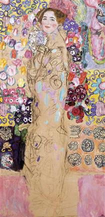 Portrait of Maria Munk (unfinished) - Gustav Klimt