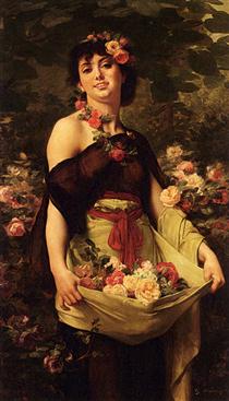 The Flower Girl - Gustave Boulanger
