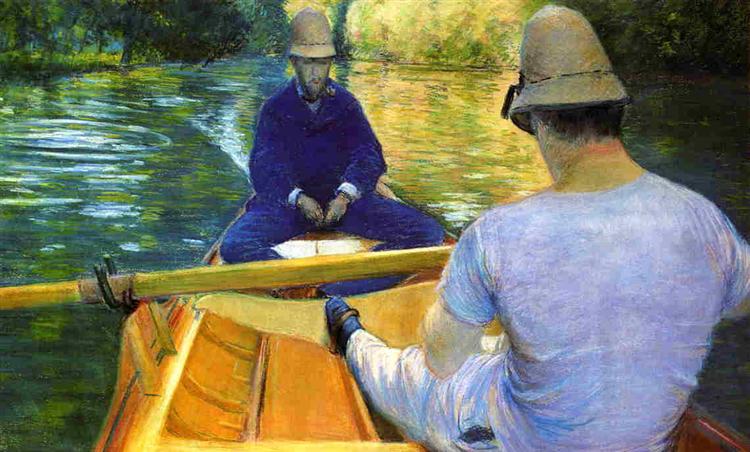 Boaters on the Yerres, 1877 - 古斯塔夫·卡耶博特