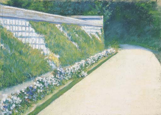 The Wall of the Garden, 1877 - Gustave Caillebotte
