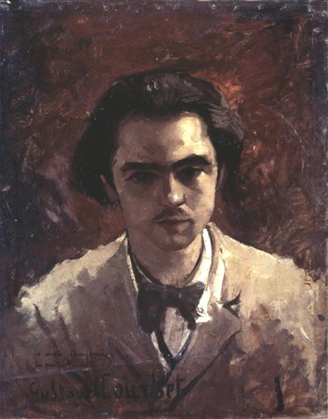 Portrait of Paul Verlaine - Gustave Courbet