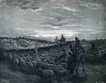 Abraham Journeying Into the Land of Canaan - Гюстав Доре