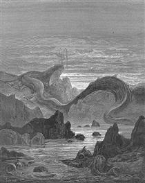 And seems a moving land  and at his gills Draws in, and at his trunk spouts out, a sea - Gustave Doré