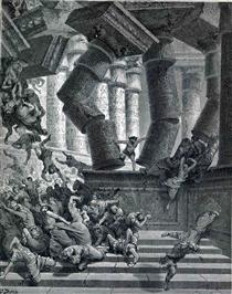 Morte de Sansão - Gustave Doré