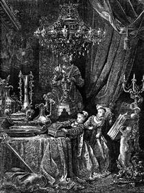 Her Friends Were Eager To See The Splendors Of Her House - Gustave Doré