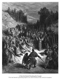 Петр Отшельник проповедует крестовый поход - Гюстав Доре