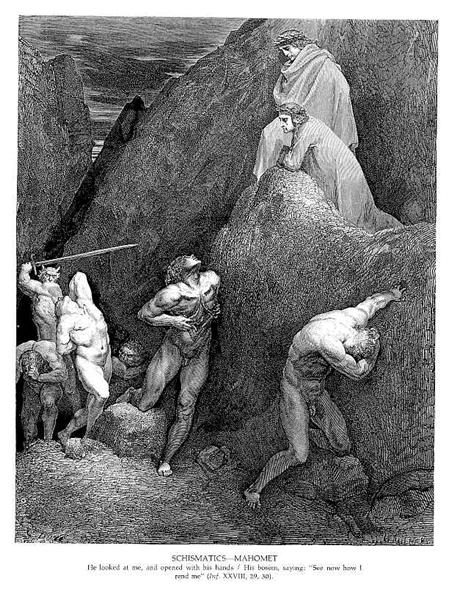 Cismáticos - Maomé - Gustave Doré