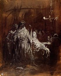 Spectrum appearance of Banquo - Gustave Doré
