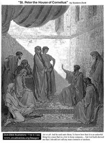 St.Peter In The House Of Cornelius - Gustave Doré