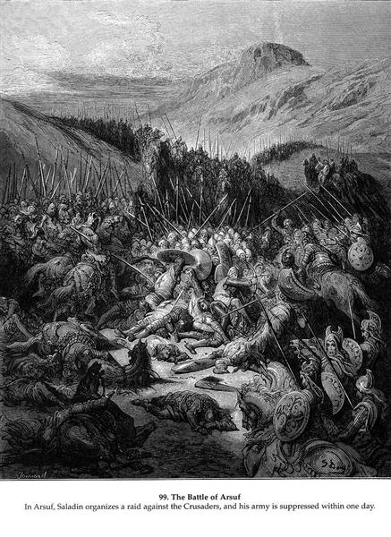 The Battle of Arsuf - Gustave Doré