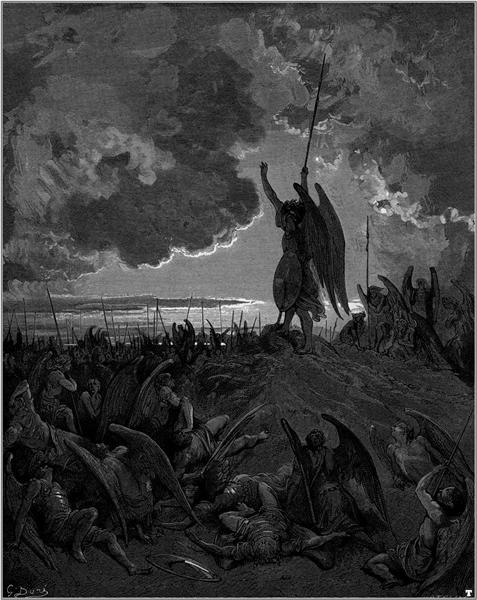 They heard, and were abashed, and up they sprung - Gustave Dore